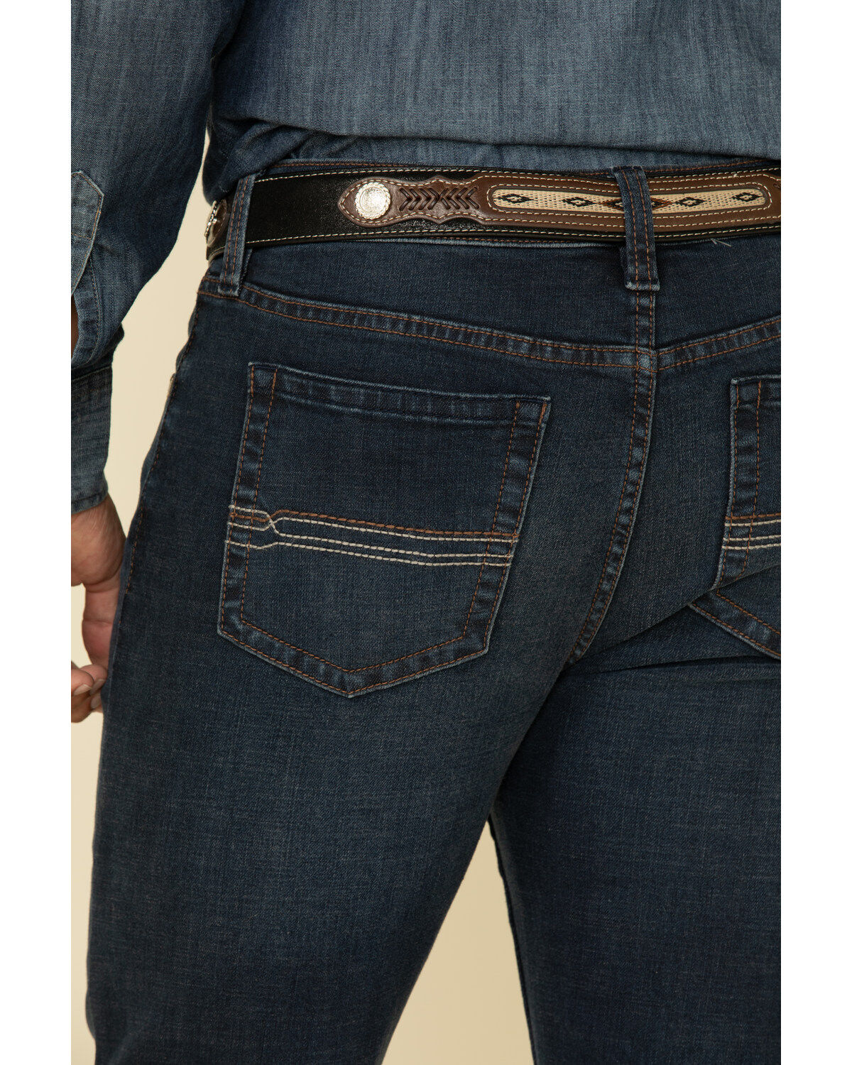 Image #5 - Cody James Men's Switchback Dark Wash Stretch Slim Bootcut Jeans, , hi-res
