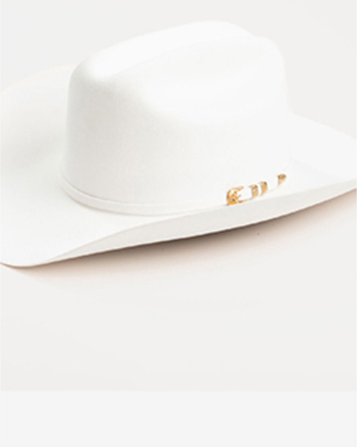 Larry Mahan Real 6X Felt Cowboy Hat, White, hi-res