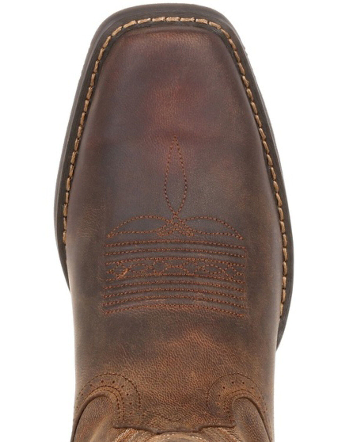 Image #6 - Durango Men's Rebel Frontier Western Performance Boots - Square Toe, Brown, hi-res