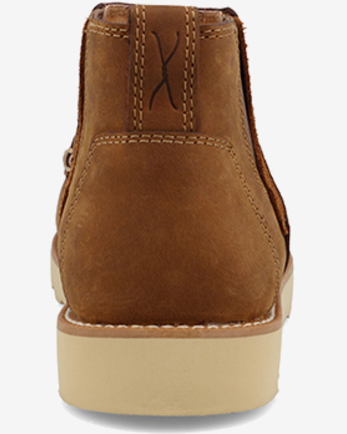 Image #5 - Twisted X Boys' Chelsea Wedge Boots - Moc Toe, Brown, hi-res