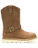 Image #2 - Harley Davidson Men's Bryson Pull-On Motorcycle Boots - Round Toe, Brown, hi-res