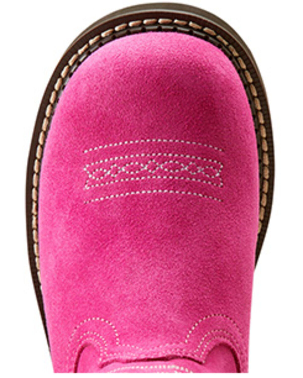 Image #4 - Ariat Girls' Fatbaby Western Boots - Round Toe, Hot Pink, hi-res