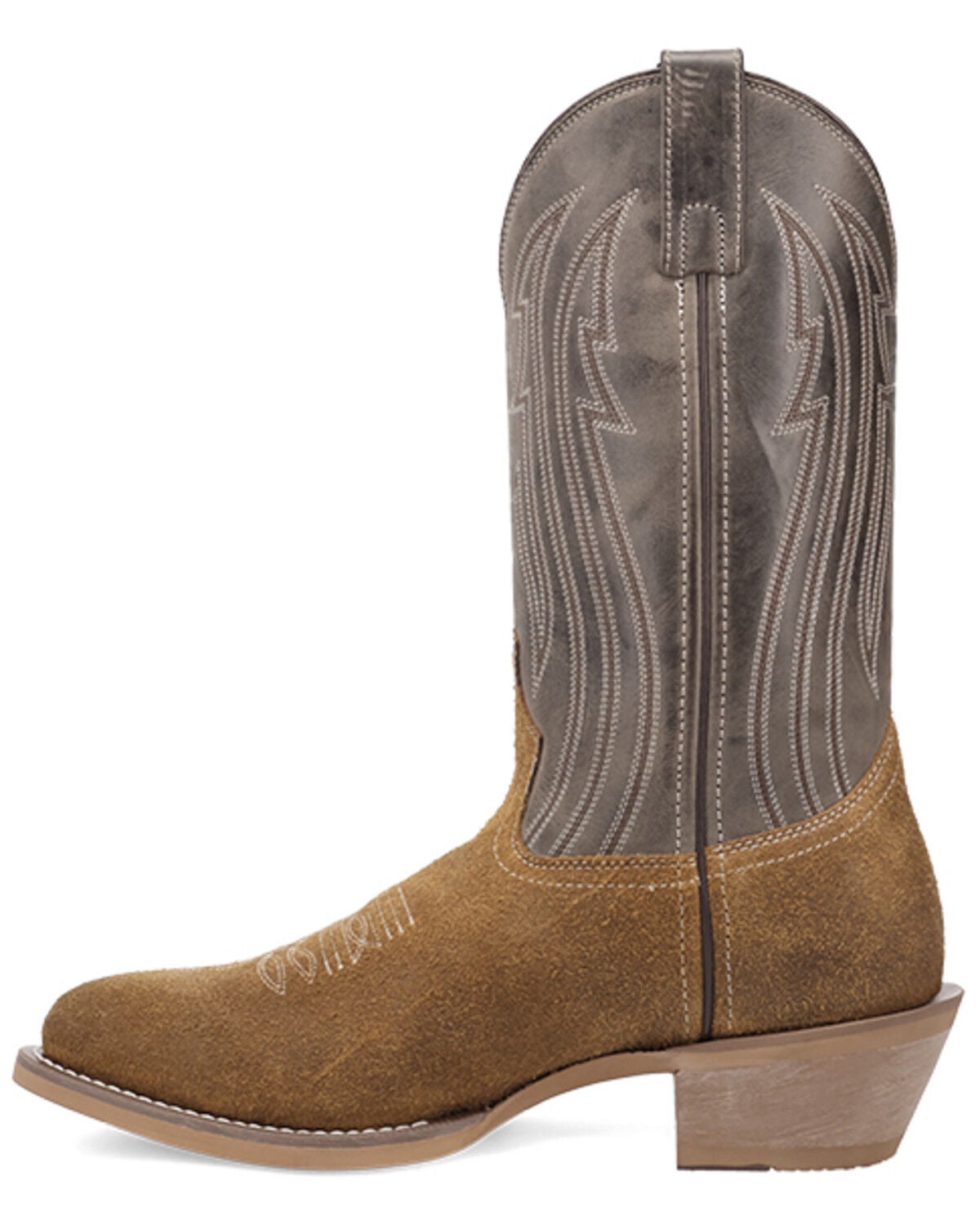 Image #3 - Laredo Men's Mav Roughout Performance Western Boots - Round Toe, Tan, hi-res