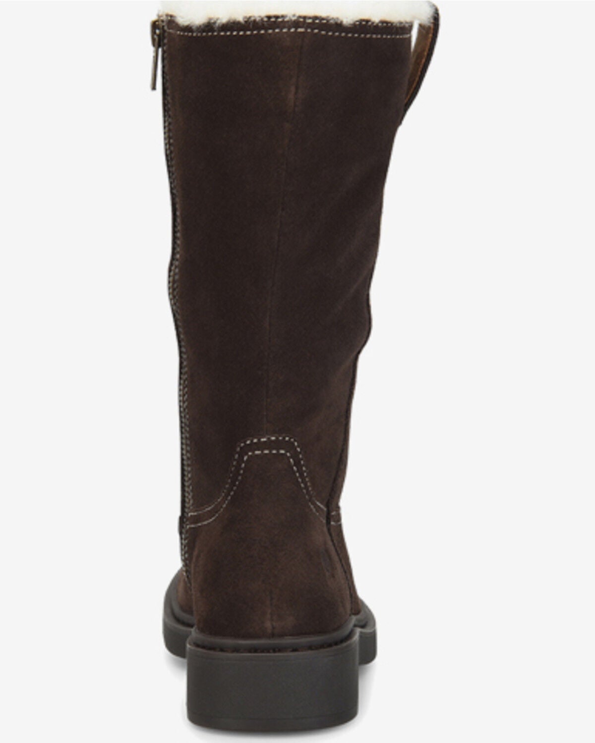 Image #5 - Born Women's Bradey Shearling Casual Boots - Round Toe, Dark Brown, hi-res