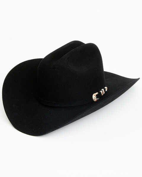 Larry Mahan Tucson 10X Felt Cowboy Hat , Black, hi-res