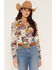 Image #3 - Idyllwind Women's Western Postcard Print Long Sleeve Pullover Stretch Western Shirt, Cream, hi-res