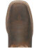 Laredo Men's Odie Western Boots - Broad Square Toe , Dark Brown, hi-res