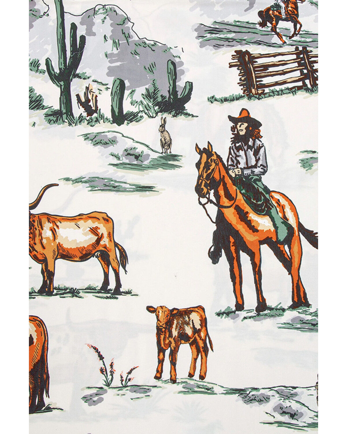 Image #3 - HiEnd Accents Ranch Life Reversible 2 Piece Duvet Cover Set - Twin Size, Multi, hi-res