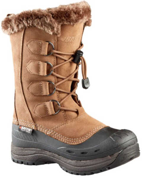 Image #1 - Baffin Women's Chloe Waterproof Suede Leather Tundra Work Boot , Taupe, hi-res