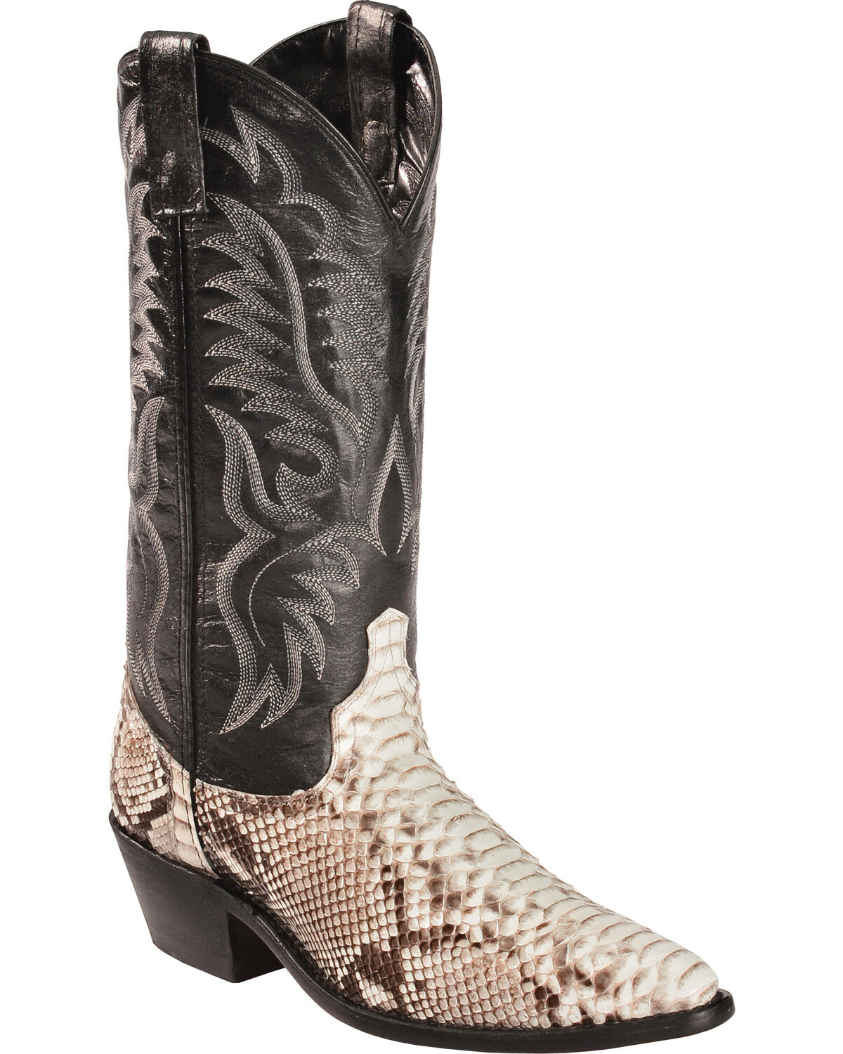 snake skin cowboy boot