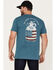 Image #4 - Moonshine Spirit Men's Freedom Proof Short Sleeve Graphic T-Shirt, Royal Blue, hi-res