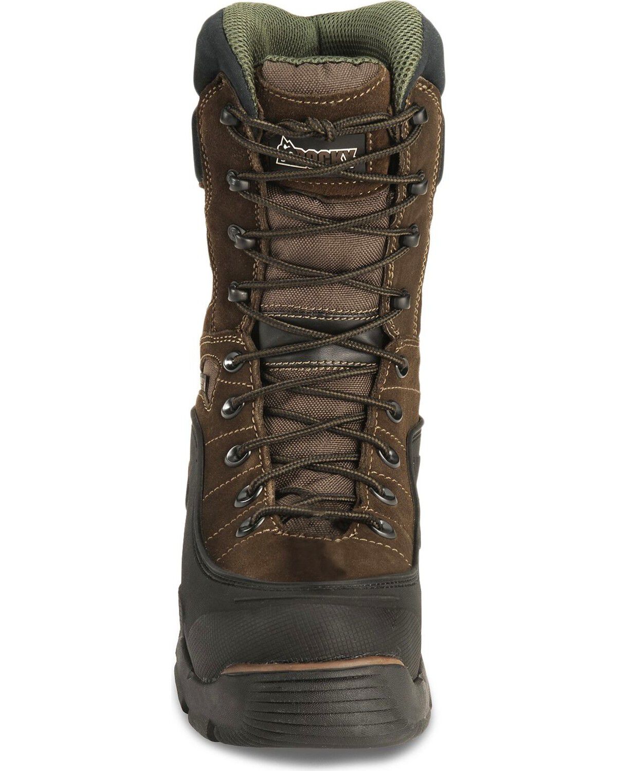 Image #4 - Rocky Men's Steel Toe Blizzard Stalker Work Boots, Brown, hi-res