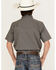 Panhandle Boys' Horseshoe Print Short Sleeve Western Pearl Snap Shirt, Yellow, hi-res