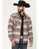 Image #1 - Rock & Roll Denim Men's Southwestern Zip-Up Shirt Jacket, Tan, hi-res