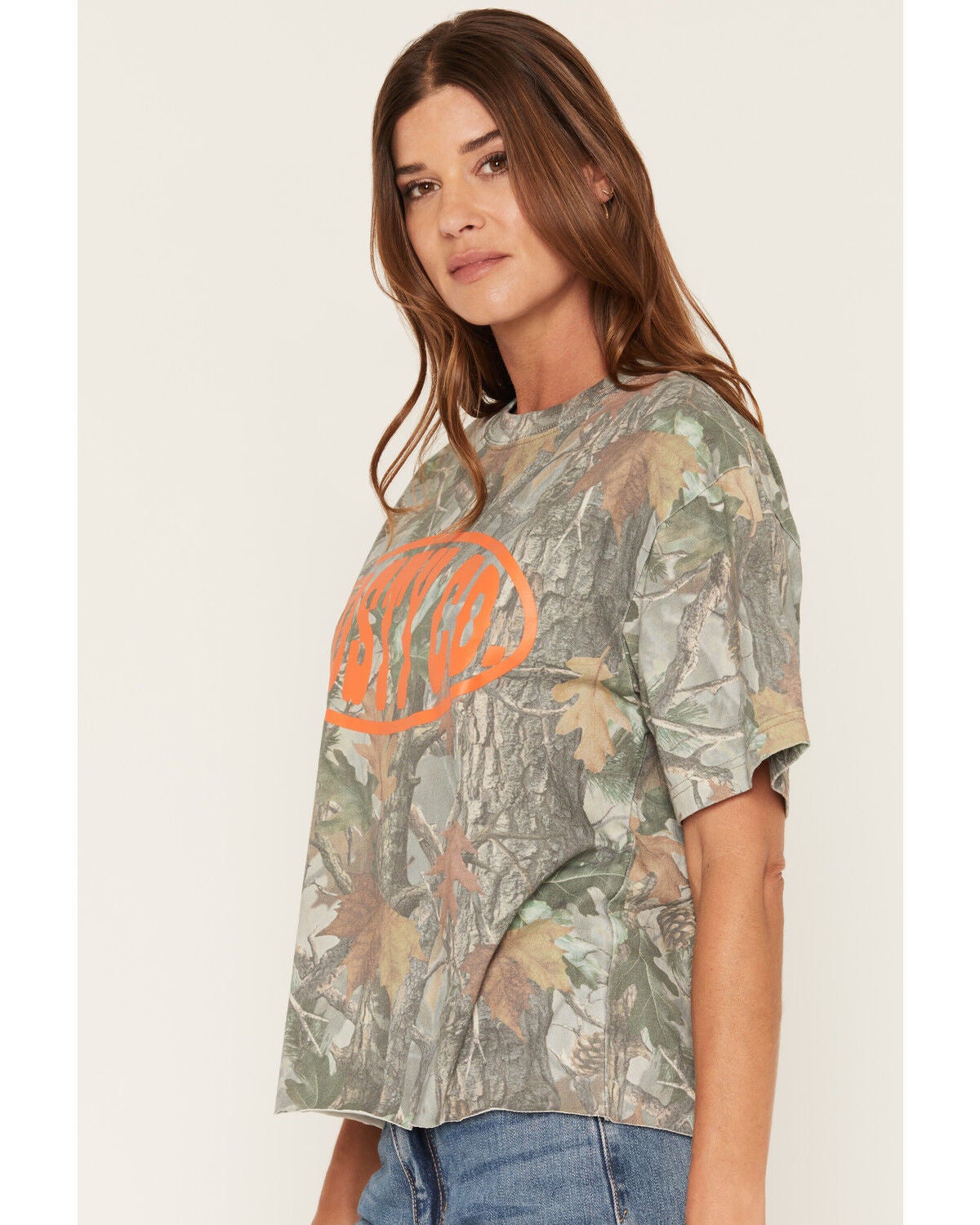 Image #2 - Post Malone Women's Post Camo Print Short Sleeve Cropped Graphic Tee, Camouflage, hi-res