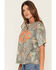 Image #2 - Post Malone Women's Post Camo Print Short Sleeve Cropped Graphic Tee, Camouflage, hi-res