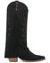 Image #2 - Dingo Women's Spirit Trail Fringe Tall Western Boots - Round Toe, Black, hi-res