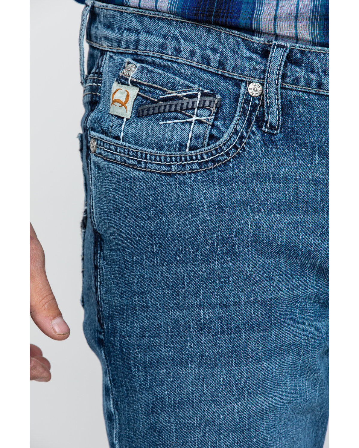 Cinch Men's Ian Medium Stonewash Slim Bootcut Jeans