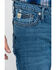 Image #5 - Cinch Men's Ian Medium Stonewash Slim Bootcut Jeans, Blue, hi-res