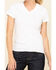 Image #4 - Dovetail Workwear Women's White Solid V-Neck Work Tee, White, hi-res