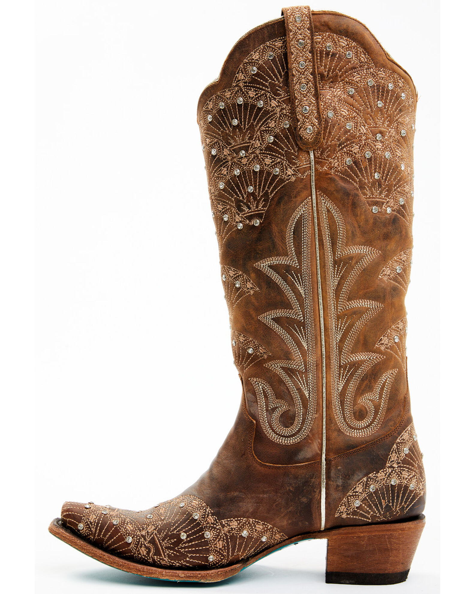 Product Name Boot Barn X Lane Women s Exclusive Calypso Leather Western Bridal Boots Snip Toe