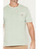 Image #3 - Carhartt Men's Relaxed Fit Lightweight Short Sleeve Pocket Work T-Shirt, Seafoam, hi-res