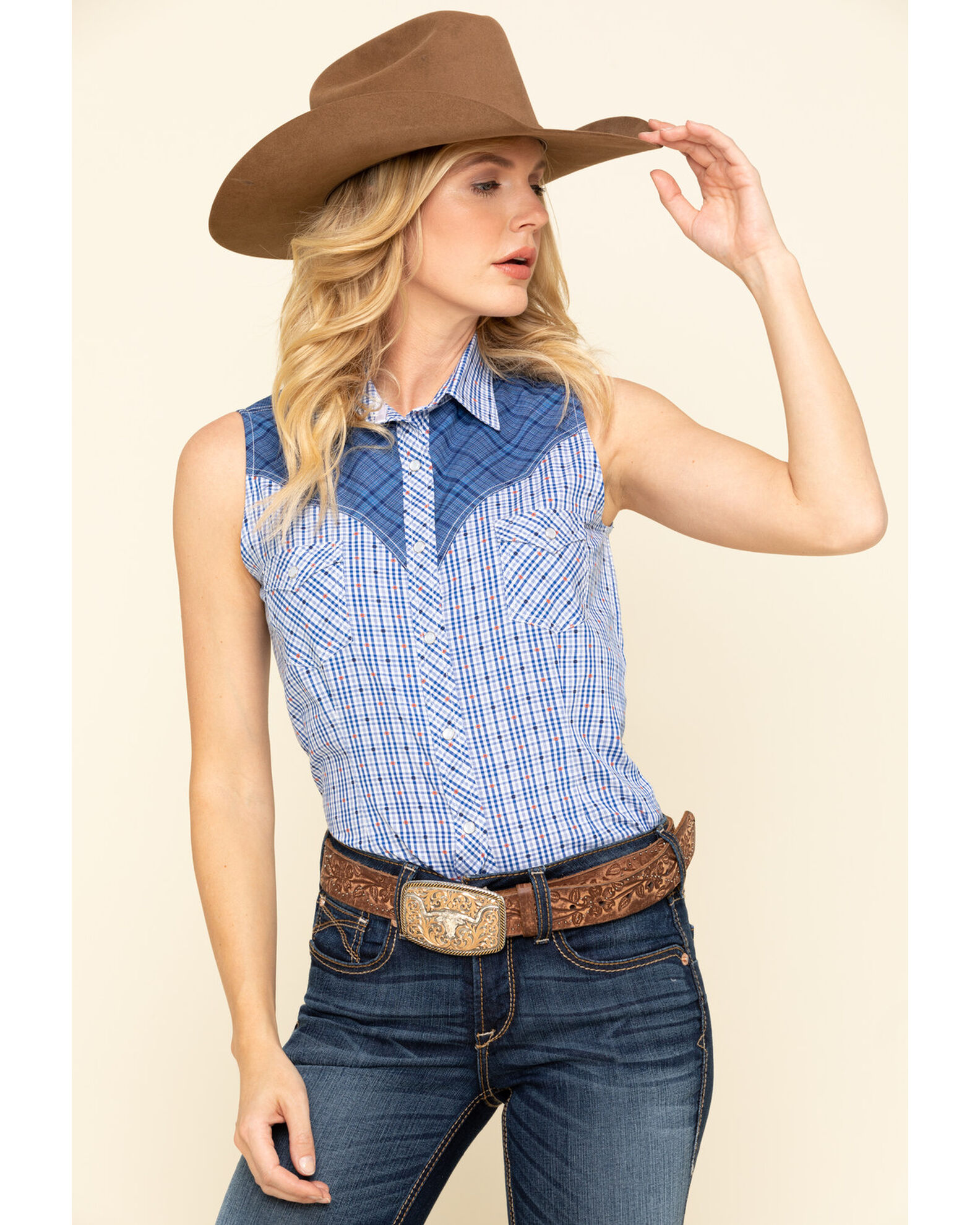 Sleeveless cowgirl shirts new arrivals