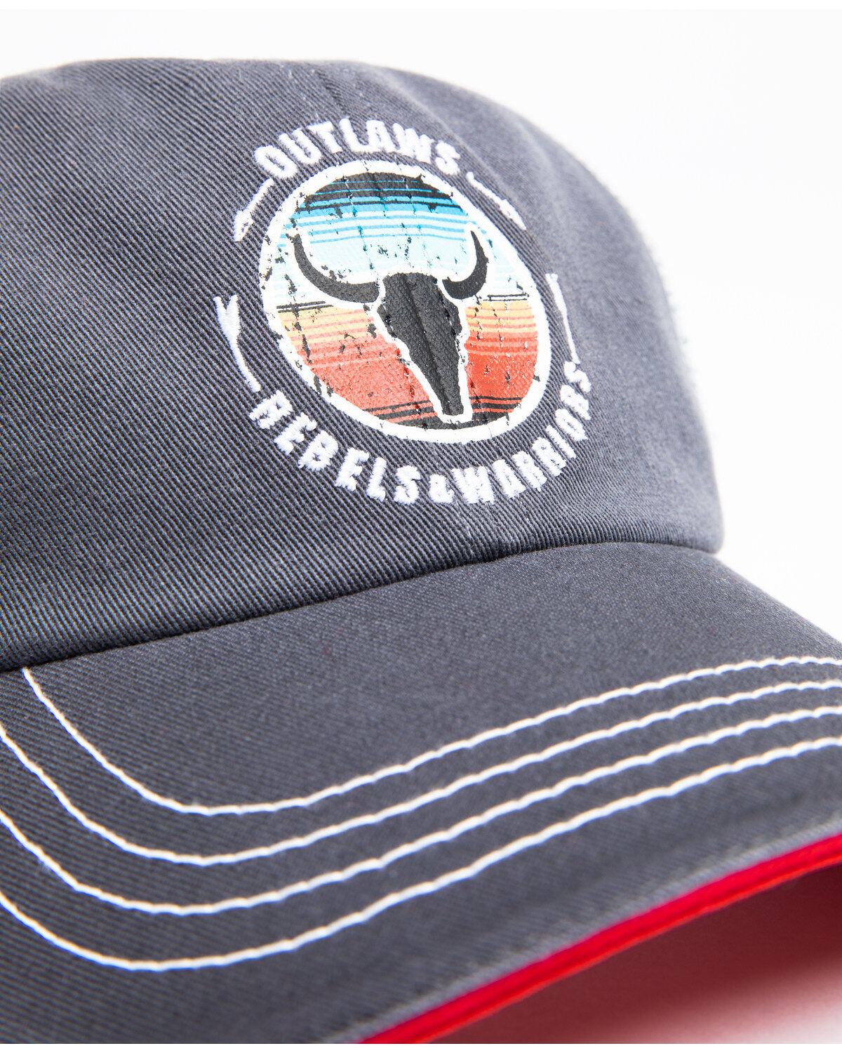 Image #2 - Idyllwind Women's Outlaws And Rebels Ball Cap , Grey, hi-res