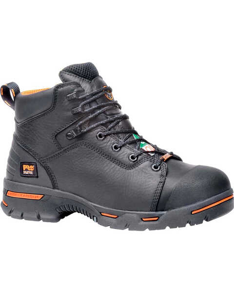 Image #1 - Timberland Pro Men's 6" Endurance Premium WP Boots - Steel Toe, Black, hi-res