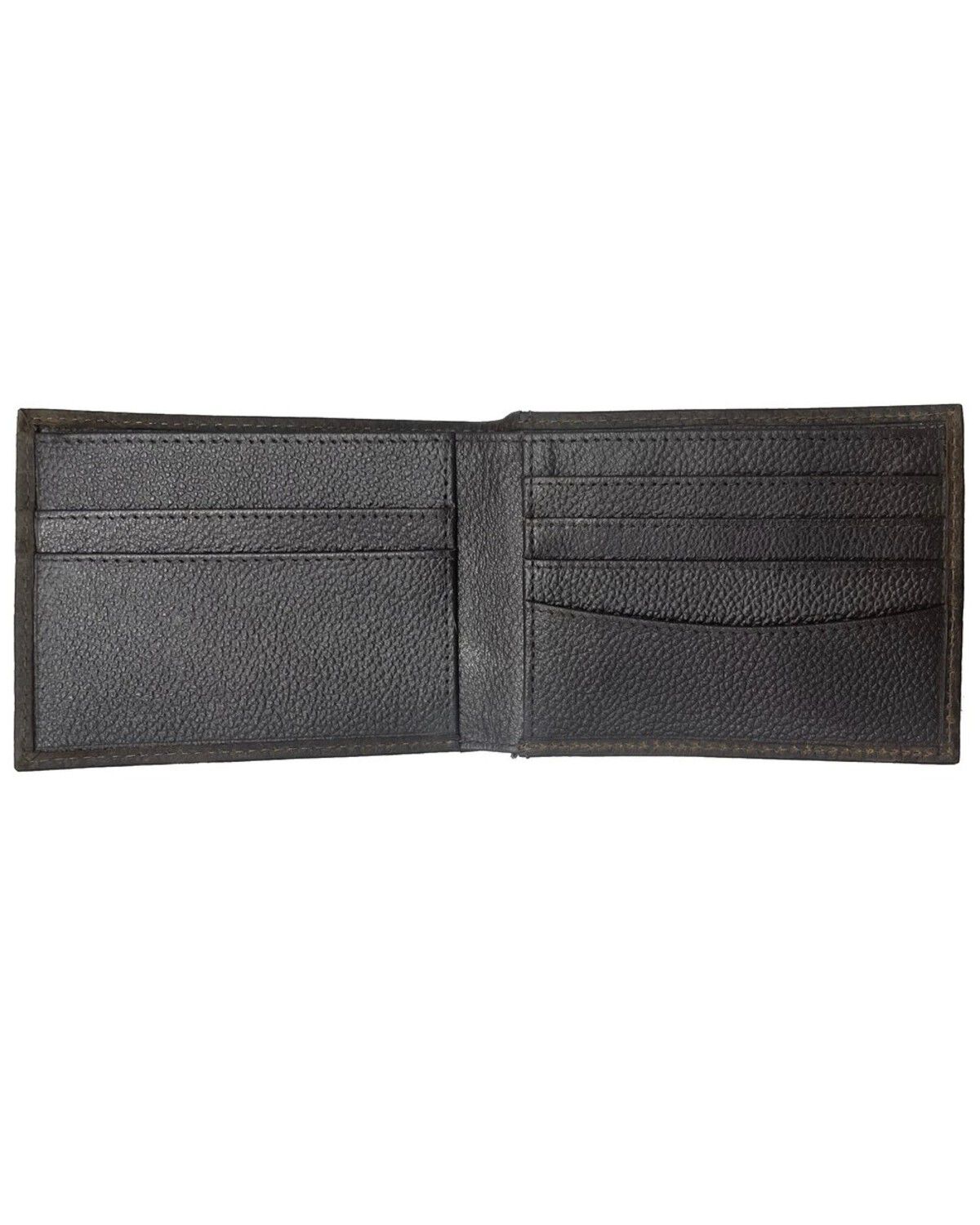 Image #2 - Ariat Men's Shield Logo Bifold Wallet, Brown, hi-res