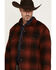 Image #2 - Ariat Men's Retro Buffalo Plaid Print Snap Shirt Jacket, Red, hi-res