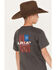 Ariat Boys' Short Sleeve Graphic T-Shirt, Charcoal, hi-res