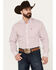 Ariat Men's Oakly Classic Fit Long Sleeve Button Down Western Shirt, White, hi-res