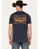 Cinch Men's Logo Short Sleeve Graphic T-Shirt, Heather Blue, hi-res