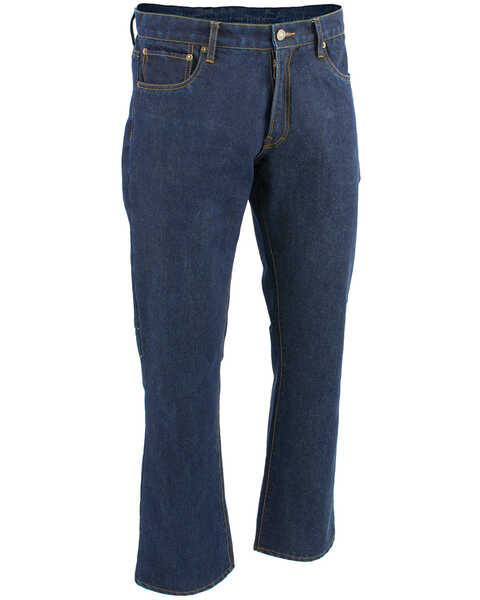 Image #1 - Milwaukee Leather Men's Blue 32" Aramid Infused 5 Pocket Loose Fit Jeans, , hi-res