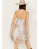 Image #4 - Wild Moss Women's Patchwork Print Short Slip Mini Dress, , hi-res