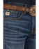 Image #2 - Cinch Men's Fastback Stonewash Original Loose Taper Rigid Denim Jeans, Indigo, hi-res