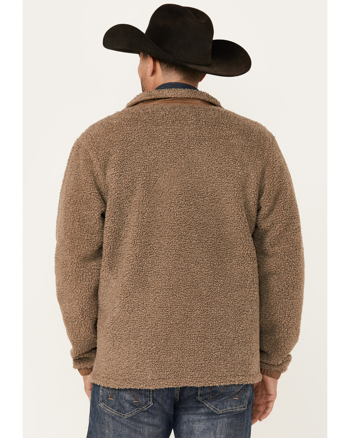 Image #4 - Ariat Men's Odessa Sherpa Lightweight Jacket, Brown, hi-res