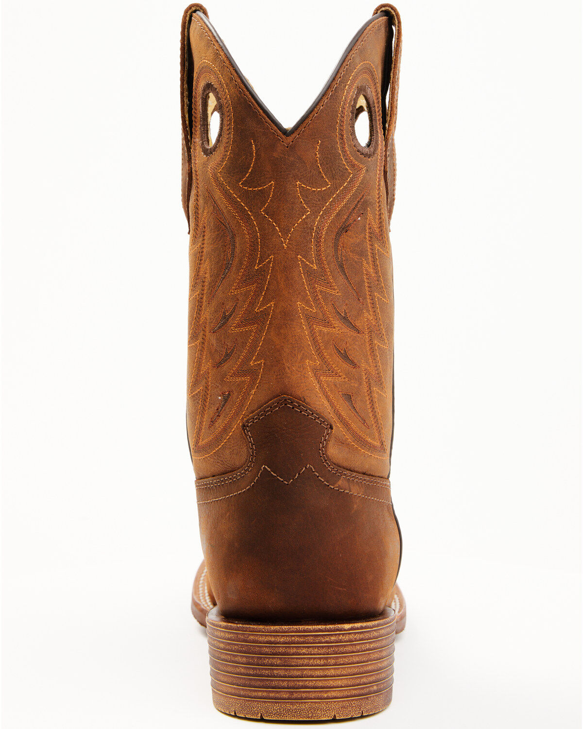 Image #5 - RANK 45® Men's Warrior Xero Gravity Western Performance Boots - Broad Square Toe, Caramel, hi-res