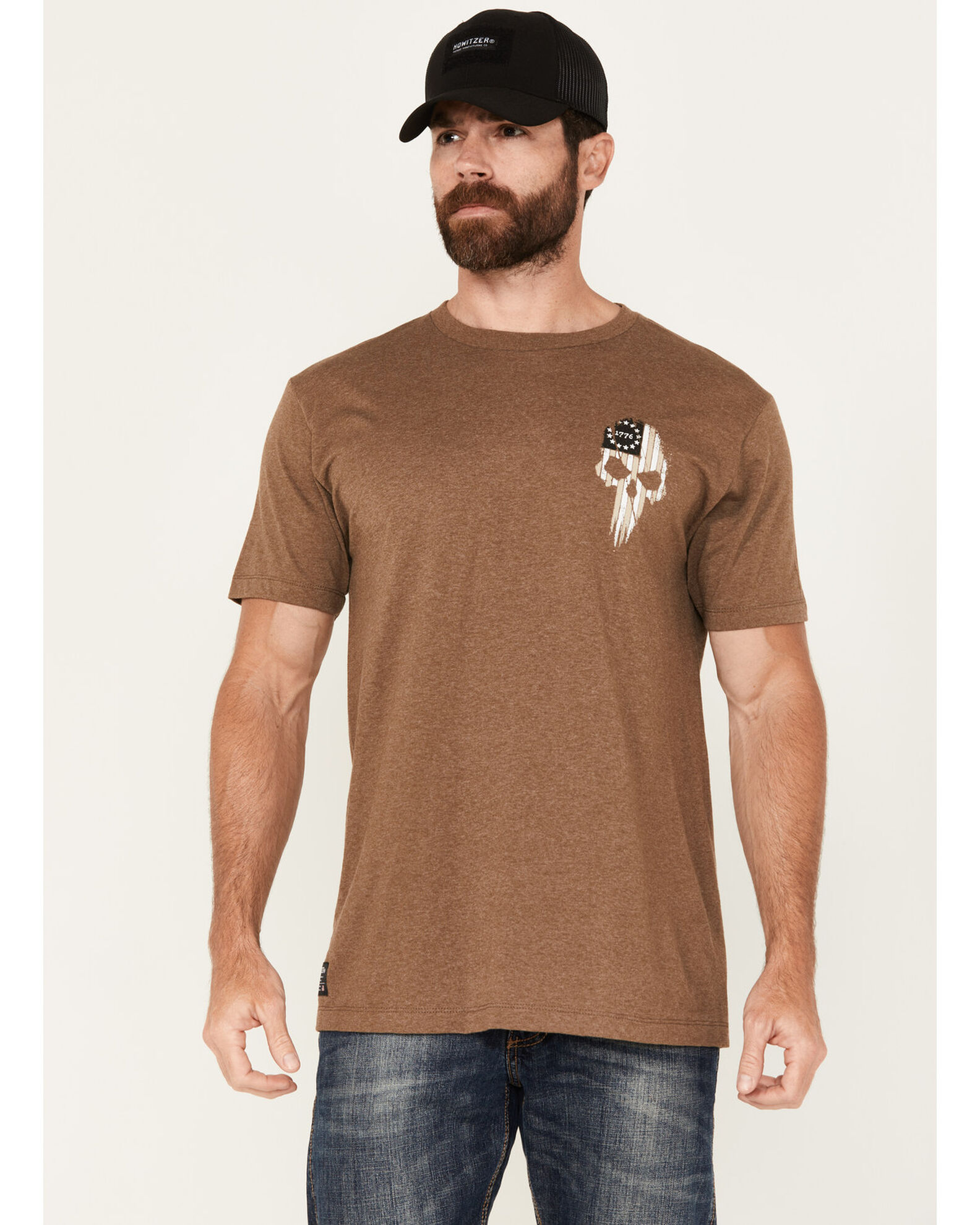 Howitzer Men's God and Country Short Sleeve Graphic T-Shirt