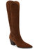 Image #1 - Matisse Women's Bellamy Suede Tall Western Boots - Round Toe, Coffee, hi-res