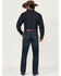 Image #3 - Wrangler Retro Men's Melbourne Dark Wash Slim Straight Stretch Denim Jeans, Dark Wash, hi-res