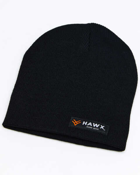 Hawx® Men's Black Bar Logo Skull Cap , Black, hi-res