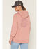 Image #1 - Carhartt Women's Oversized Midweight Graphic Work Hoodie, Rose, hi-res