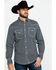Image #1 - Wrangler 20X Men's Advanced Comfort Competition Geo Print Long Sleeve Western Shirt , , hi-res