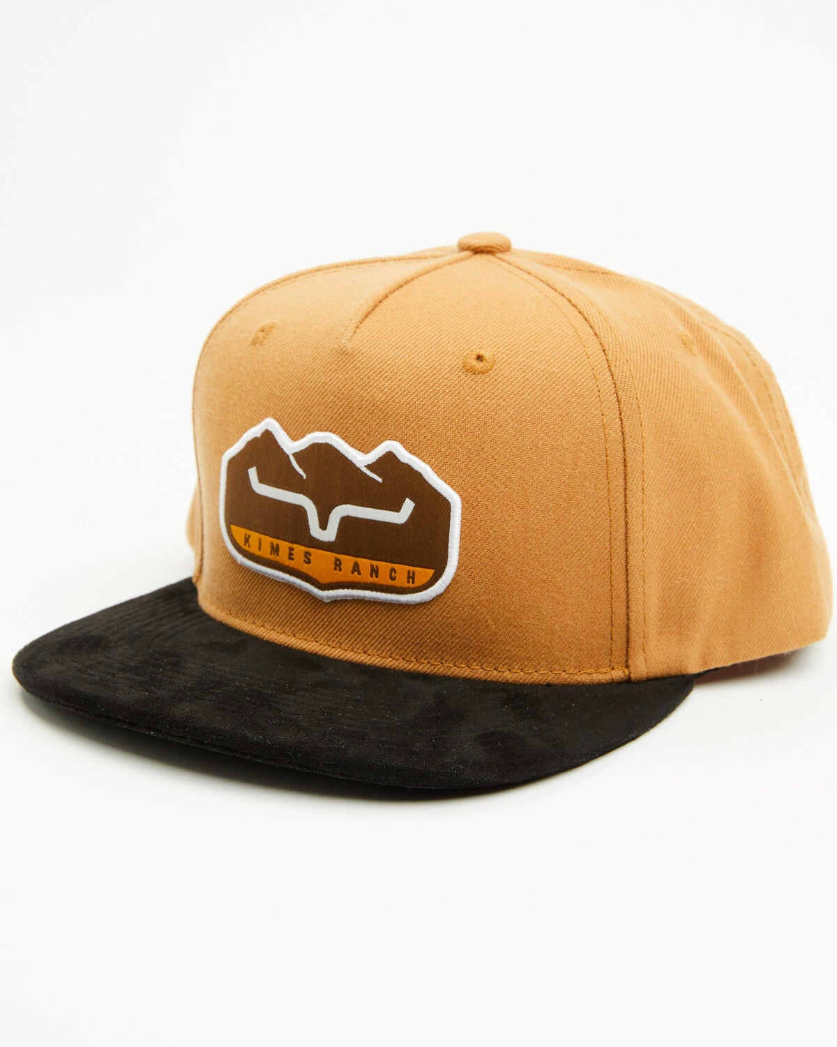 Image #1 - Kimes Ranch Men's Banquet Suede Bill Ball Cap, Brown, hi-res