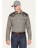 Image #1 - Cody James Men's FR Worthy Long Sleeve Snap Flannel Work Shirt, Grey, hi-res