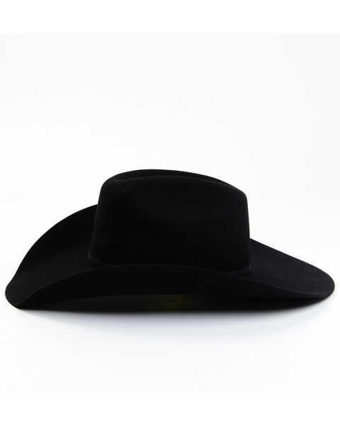 Serratelli 5X Cattleman Two Ply Ribbon Band Felt Western Hat , Black, hi-res