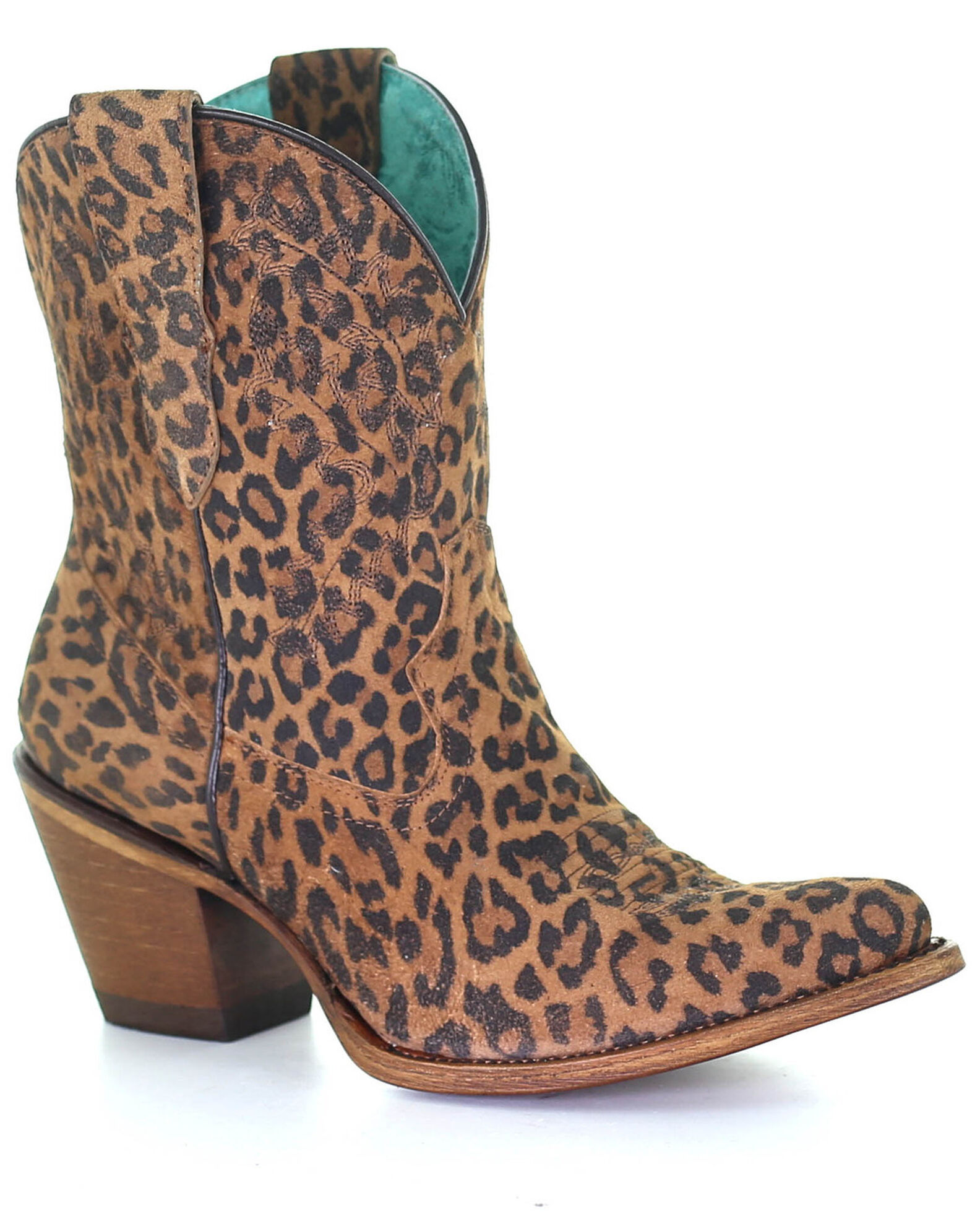 Leopard cowboy booties top