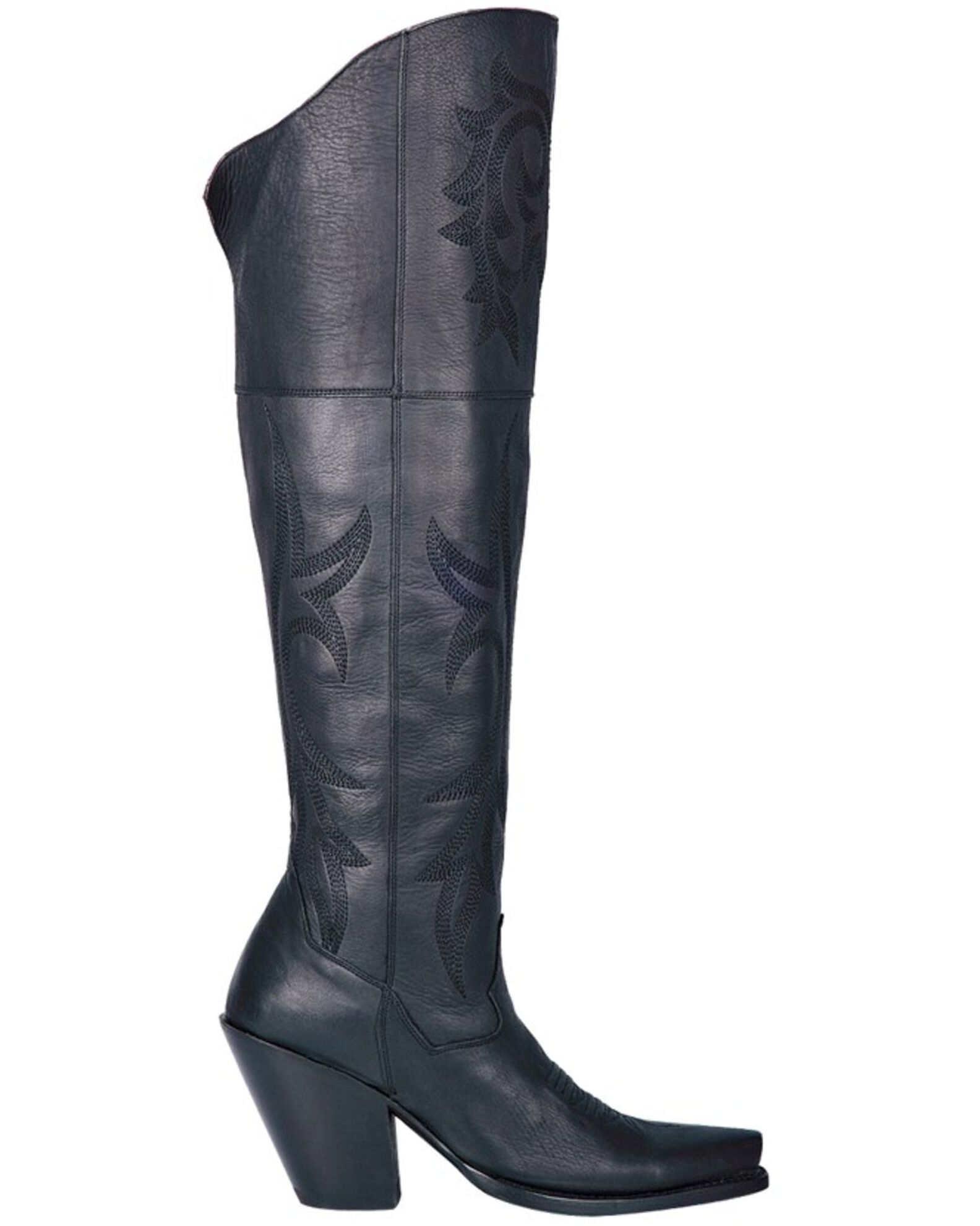Image #3 - Dan Post Women's Jilted Fashion Western Boots - Snip Toe, Black, hi-res